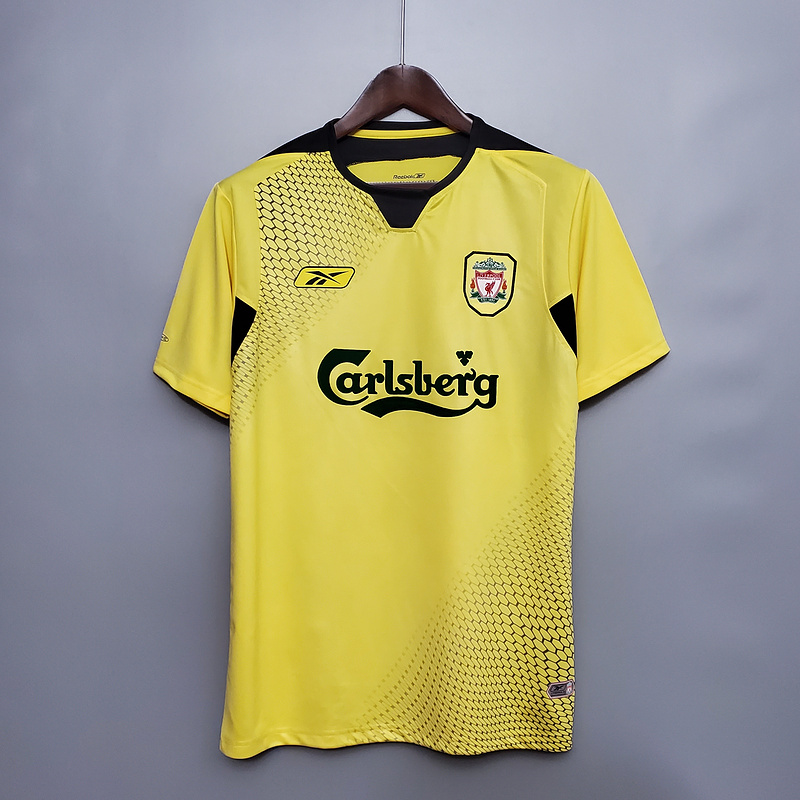 AAA Quality Liverpool 04/05 Away Yellow Soccer Jersey